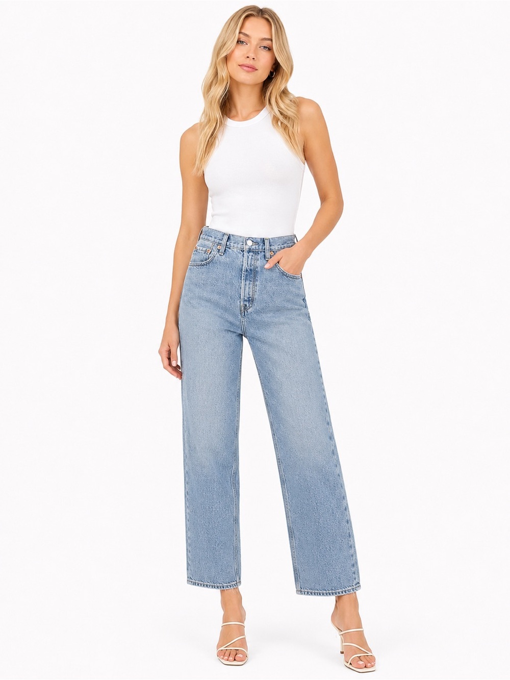 Levi’s Ribcage Straight Ankle Size 29 High-Waist Women’s Jeans -